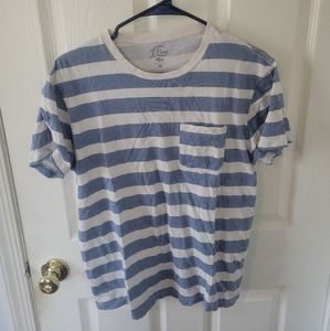 J Crew Striped Short Sleeve T Shirt, Women's Size M